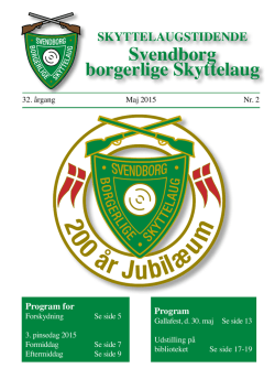 2015 nr. 2 - Svendborg Borgerlige Skyttelaug