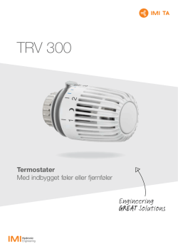 TRV 300 - IMI Hydronic Engineering