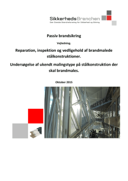 SB PassivBrand TeknUdv Brandmaling Reparation inspektion