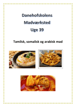 Tamilsk, somalisk og arabisk mad