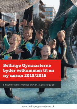 Program - Bellinge Gymnasterne