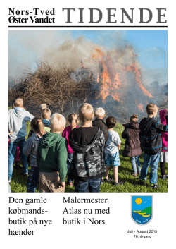 Juli-august - Nors – Tved Borgerforening