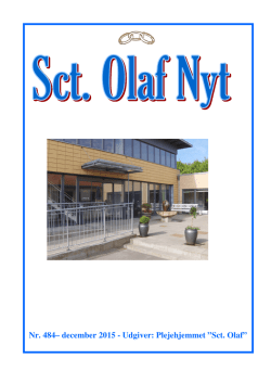 Bladet december 2015 - Plejehjemmet Sct. Olaf