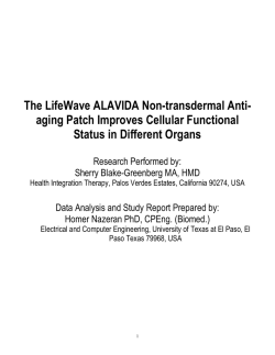 The LifeWave ALAVIDA Non-transdermal Anti