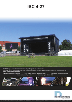 Brochure Scene ISC - Nordic Rentals A/S