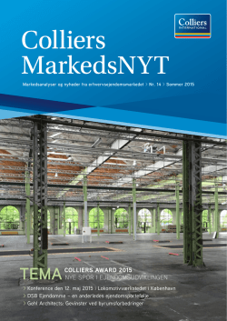Colliers MarkedsNYT, sommer 2015