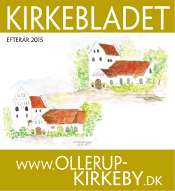 Kirkeblad Efterår 2015 - Ollerup Kirkeby Kirker