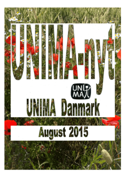 UNIMA generalforsamling - 2015 - UNIMA