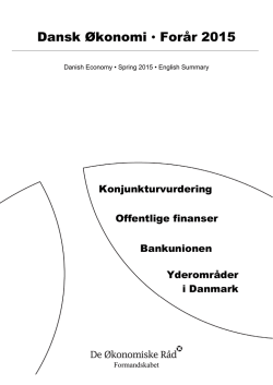 Dansk Økonomi, forår 2015