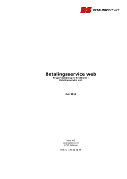 Betalingsservice Web