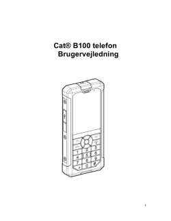 Cat® B100 telefon Brugervejledning