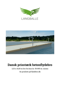 Dansk prisstærk betonflydebro