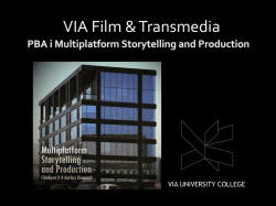 VIA Film & Transmedia - VIA University College