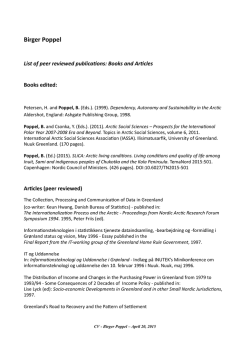 Birger Poppel: all peer-reviewed publications ()