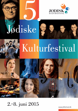 Programmet er her - Jødisk Kulturfestival 2014
