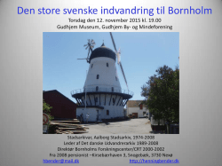 Svensk indvandring til Bornholm
