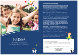 Et udviklings- og legebaseret børnegruppeprogram for 3