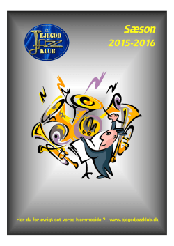 Sæson 2015-2016 - Ejegod jazzklub