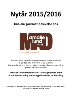 Nytår 2015/2016 - Amalielund Mad