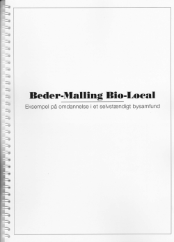 Beder-Malling Bio-local 2050