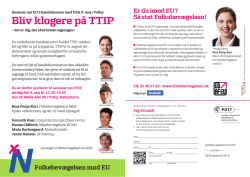 Bliv klogere på TTIP - Folkebevægelsen mod EU