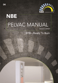 Pelvac Manual - NBE Production A/S