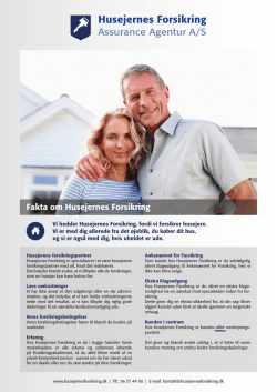 Faktaark om Husejernes Forsikring