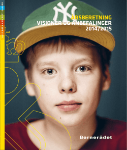 årsberetning visioner og anbefalinger 2014/2015