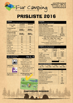 PRISLISTE 2016