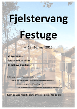 Program for byfesten 2015