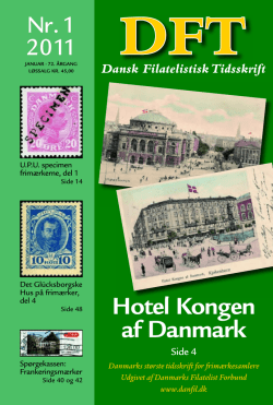Hotel Kongen af Danmark - Danmarks Filatelist Forbund
