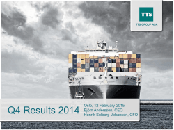 TTS Q4 2014 presentation