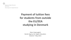Payment of tuition fees for students from outside the EU/EEA
