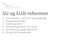 10 SU og EUD-reformen