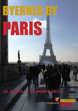 Brochure Paris 2016