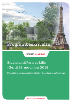 Studietur Paris & Lille - programbeskrivelse