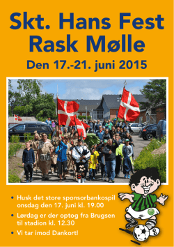 Skt. Hans Fest Rask Mølle - Rask Mølle & Omegns idrætsforening