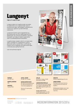 Lungenyt - Danmarks Lungeforening