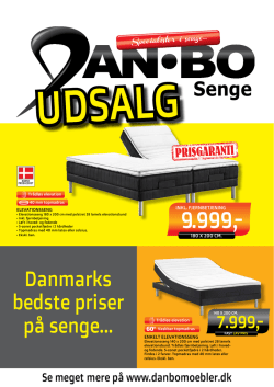 Danmarks bedste priser på senge