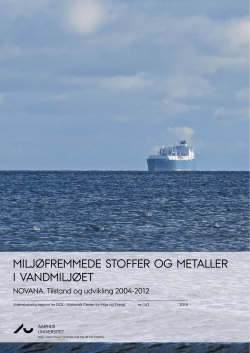 Miljøfremmede stoffer og metaller i vandmiljøet