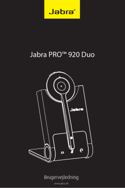 Jabra PRO™ 920 Duo