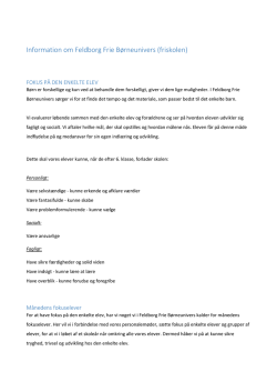Information om Feldborg Frie Børneunivers (friskolen)