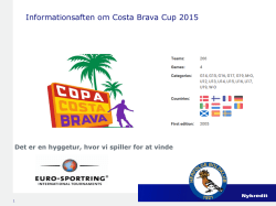 Informationsaften om Costa Brava Cup 2015