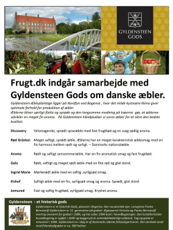 Frugt.dk indgår samarbejde med Gyldensteen Gods om danske æbler.