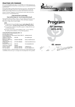 Se program for 2015-16