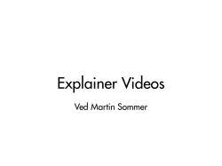 Her kan du se Martin Sommers oplæg om at bruge explainer videos