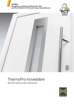 ThermoPro-hoveddøre