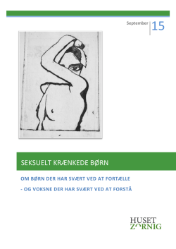 Rapport - seksuelt krænkede børn