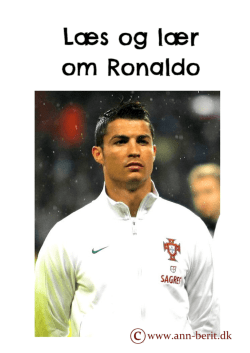 Læs og lær om Ronaldo - Ann