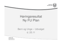 Slides FU plan - Aarhus Kommune
